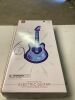 Kids Flash Guitar, Pretend Play Musical Instrument Toy for Toddlers w/ Mic, Stand - Royal Blue - Thumbnail 2