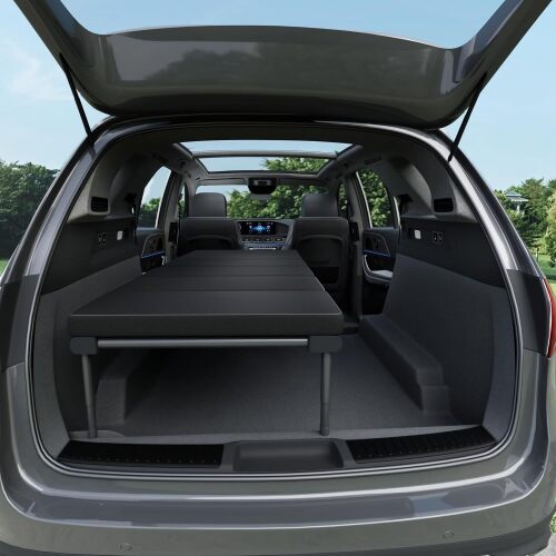 Folding Camping Cot for Adults,Heavy Duty Outdoor Bed with Adjustable Leg and Length 600D Oxford 400lbs Max, SUV Sleeping Platform for Traveling Black (High- Legs) - Lot 5344