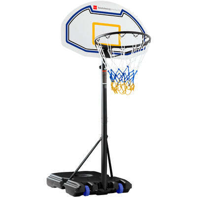 Kids Height-Adjustable Basketball Hoop, Portable Backboard System w/ Wheels - Lot 5309