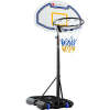 Kids Height-Adjustable Basketball Hoop, Portable Backboard System w/ Wheels - Thumbnail 1