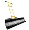 2-Wheel Snow Pusher w/ Adjustable Handle, Reflective Tape - 48in - Thumbnail 1