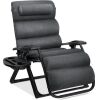 Oversized Zero Gravity Chair, Folding Outdoor Recliner w/ Removable Cushion - Thumbnail 1