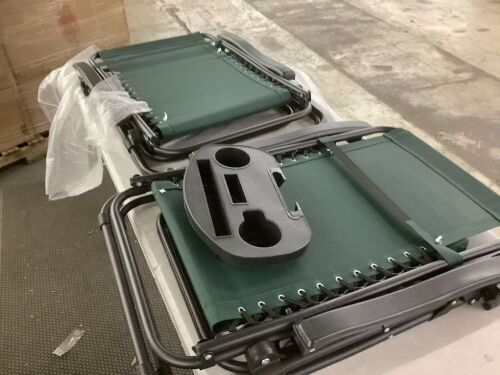 Set of 2 Adjustable Zero Gravity Patio Chair Recliners - Lot 461