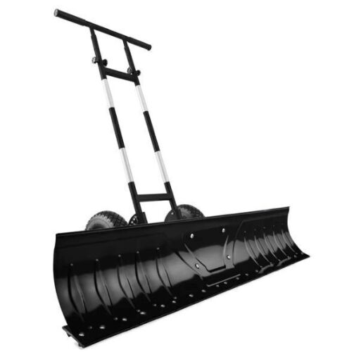 2-Wheel Snow Pusher w/ Adjustable Handle, Reflective Tape - 48in - Lot 516
