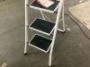 3-Step Portable Folding Step Ladder w/ Non-Slip Feet, 330lb Capacity - Thumbnail 3