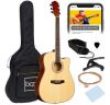 Full Size Beginner Acoustic Guitar Set with Case, Strap, Capo - 41in - Thumbnail 1