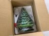 Pre-Lit Ceramic Tabletop Christmas Tree with Lights- 15in - Thumbnail 2