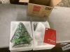 Pre-Lit Ceramic Tabletop Christmas Tree with Lights- 15in - Thumbnail 2