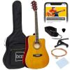 Full Size Beginner Acoustic Guitar Set with Case, Strap, Capo - 41in - Thumbnail 1