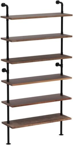 Anynice 6 Tier Industrial Ladder Shelf Bookcase - Lot 152