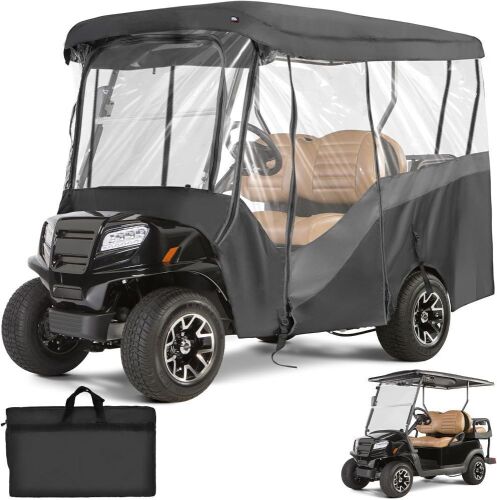 KEMIMOTO 4 Passenger Golf Cart Enclosure with Clear PVC Windshield - Lot 170