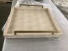 Shagreen Leather Decorative Ottoman Tray - Thumbnail 4