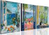 Matisse Blue Coastal View Wall Art, Set of 3 - Thumbnail 1