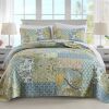 NEWLAKE 100% Cotton Patchwork Green Bohemian Quilt Set, California King - Thumbnail 1