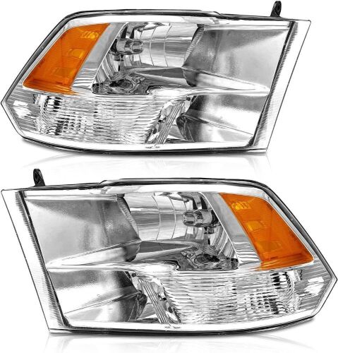 Headlights Assembly Pair for 2009-2018 Dodge Ram 1500, 2010-2018 Dodge Ram 2500/3500 - Lot 468