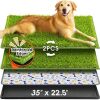 Hompet Dog Grass Pad with Tray, 35" x 22.5" - Thumbnail 1