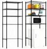 4 Tier Adjustable Over Mini Fridge Storage Shelf, 77" H x 24" W x 18" D - Thumbnail 1