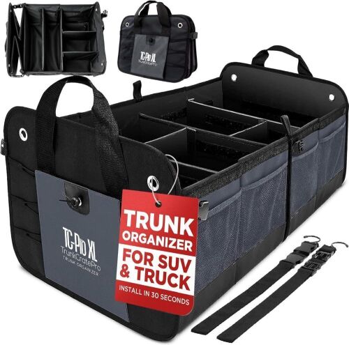 TrunkCratePro Premium Multi Compartments Collapsible Portable Trunk Organizer - Lot 474