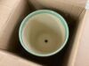 10" Ceramic Planter Pot with Drainage Hole & Tray - Thumbnail 3