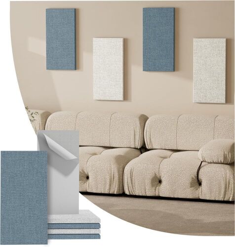 Fabric Acoustic Wall Panels, 24" x 12", 4 pc - Lot 571