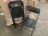 Lot of (3) Black Folding Chairs - Thumbnail 1