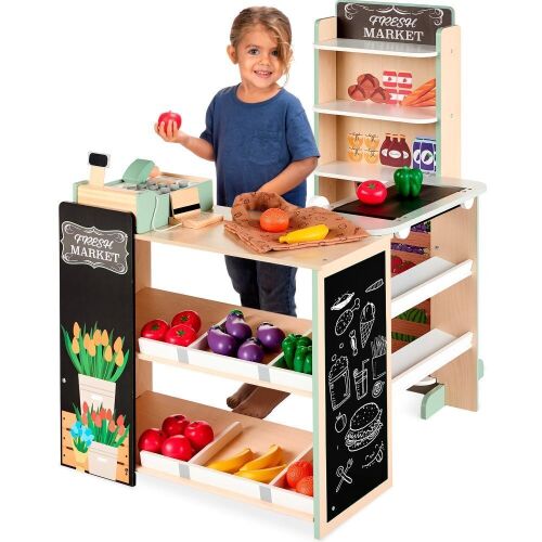 Kids Pretend Play Grocery Store Supermarket Toy Set w/ Accessories - Lot 215