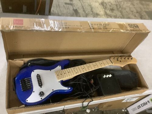 Kids Electric Guitar Beginner Starter Kit w/ 5W Amplifier - 30 in - Lot 129