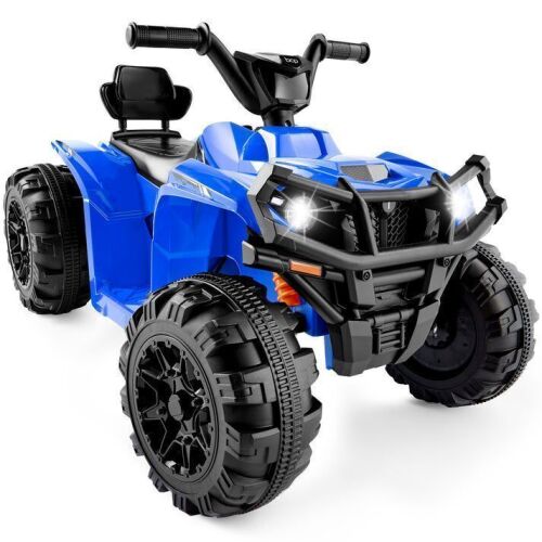 12V Kids Ride-On 4-Wheeler Quad ATV Car w/ 2.4mph Max, Bluetooth, Headlights - Lot 100