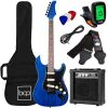 Beginner Electric Guitar Kit w/ Case, 10W Amp, Tremolo Bar - 39in - Thumbnail 1