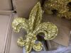 Pallet of (21) Cases of Gold Fleur de Lis Decorations, 9 per Case - Thumbnail 3