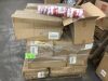 Pallet of (20) Cases of Small Candy Cane Tinsel Tree Centerpieces, 72 per Case - Thumbnail 1