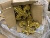 Pallet of (18) Cases of Gold Fleur de Lis Decorations, 9 per Case - Thumbnail 2