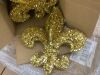 Pallet of (18) Cases of Gold Fleur de Lis Decorations, 9 per Case - Thumbnail 3