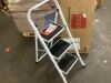 3-Step Portable Folding Step Ladder w/ Non-Slip Feet, 330lb Capacity - Thumbnail 3