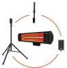 HEAT STORM Tradesman 1500-Watt Electric Outdoor Infrared Quartz Portable Space Heater with Tripod, Wall and Ceiling Mount - Thumbnail 1