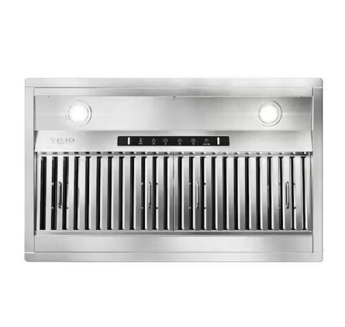 VIKIO 36 in. 900 CFM Convertible Insert Range Hood in Stainless Steel with LED, Washable Filters and Gesture Control - Lot 72JF