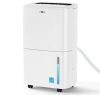 150 pt. 7,000 sq.ft. Dehumidifier in. White with Pump, Drain Hose and Bucket, Auto Defrost, Timer - Thumbnail 1