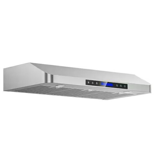 INATECK 42 in. 900 CFM Ducted Under Cabinet Range Hood with 3-Venting Options, Remote, Touch Control LCD in Stainless Steel - Lot 138JF