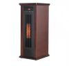 1500-Watt 24.33 in. Electric Brown Compact 6 Tube Heating Space Quartz Heater with Overheat Protection Convection - Thumbnail 1