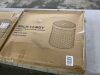 Round Rattan Laundry Basket with Lid and Handles 29.1 Gal - Thumbnail 2