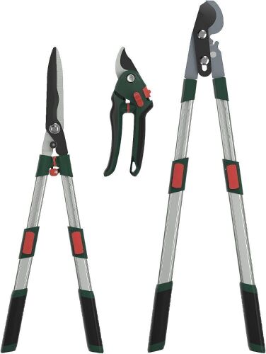 GARTOL Bypass Lopper, Hedge Shears, Pruning Shears with Telescopic Aluminum Handles - Lot 483