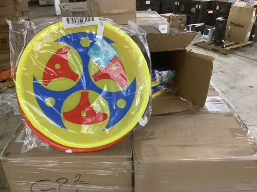 Pallet of (17) Cases of Fabric Flying Discs 17.5-in, 15 per Case - Lot 1201