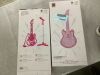 Lot of (2) 19in Kids Flash Guitar, Pretend Play Musical Instrument Toy for Toddlers w/ Mic, Stand - Thumbnail 2