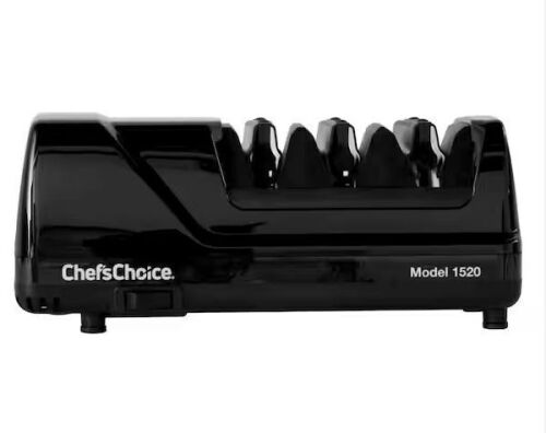 Chef'sChoice M1520 AngleSelect Diamond Hone Knife Sharpener in Black - Lot 76JF
