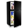 15.8 in. Total Capacity 3.5 cu. ft. Mini Refrigerator in Black with Freezer and 7 Level Thermostat Removable Shelves - Thumbnail 1