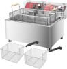 3600W Commercial Deep Fryer 25QT with 3 Baskets - Thumbnail 1