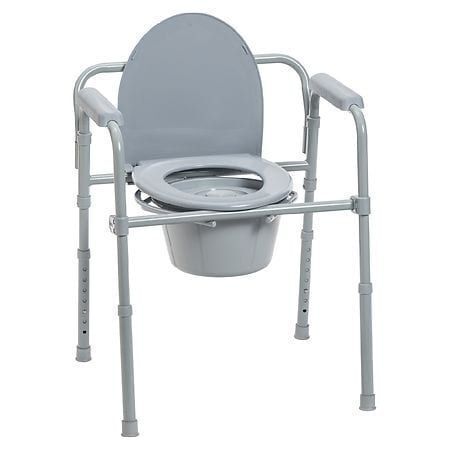 Drive Medical Folding Steel Bedside Commode - Lot 541