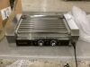 Commercial Electric 7 Roller Hot Dog Machine, Dual Temp Control, Detachable Glass Cover & LED - Thumbnail 3