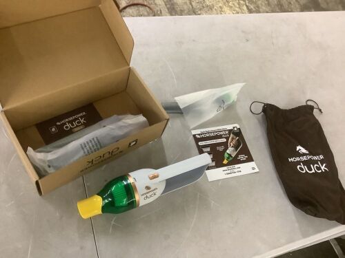 HORSEPOWER Duck Compact Cordless Bagless Vacuum, Gold Edition, Ultra-Powerful Upgraded Battery - Lot 809JF