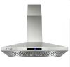 AKDY 30 in. Convertible Kitchen Wall Mount Range Hood in Stainless Steel with LEDs, Touch Control and Carbon Filters - Thumbnail 1